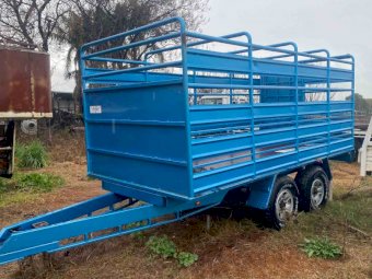 Custom Made  7x13 ft stock Trailer & Crate