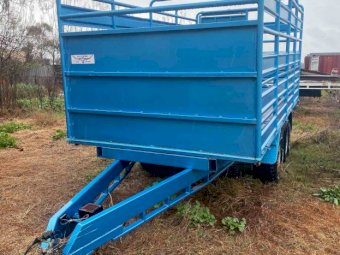Custom Made  7x13 ft stock Trailer & Crate