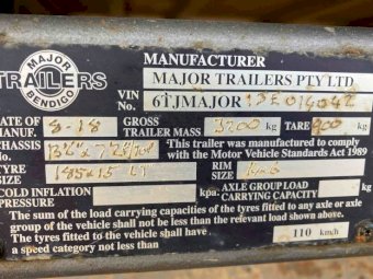 2018 Major Mitchell Flat Top Trailer