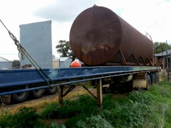 40ft Fruehauf Flat Top Trailer with Water Tank
