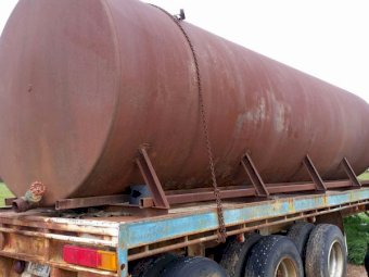 40ft Fruehauf Flat Top Trailer with Water Tank