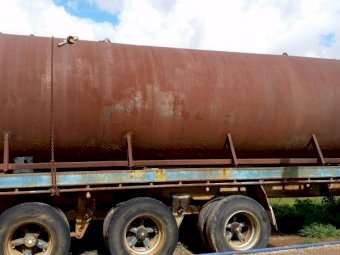 40ft Fruehauf Flat Top Trailer with Water Tank