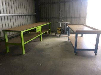 Workshop benches heavy duty made to order