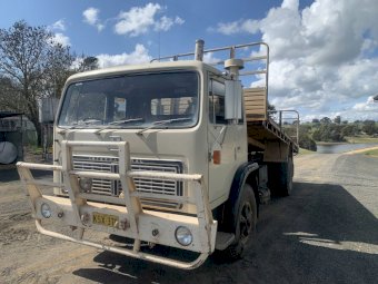 1980 International Acco 1830B Tipper Truck with Bulk Grain Bin