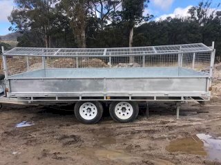 Trailer Tech3 way remote control hydraulic tipping tandem trailer