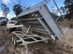 Trailer Tech3 way remote control hydraulic tipping tandem trailer