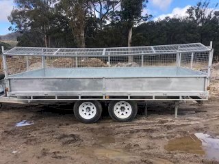 Trailer Tech3 way remote control hydraulic tipping tandem trailer