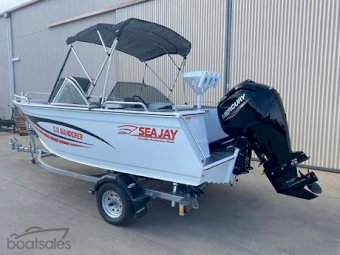 2022 SEAJAY 5.0 WANDERER DUNBIER LOADER PRO TRAILER MERCURY 100HP