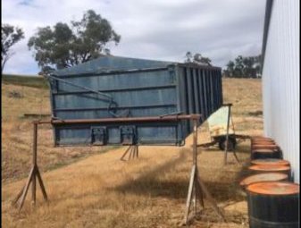 22ft x 8ft Grain Bin