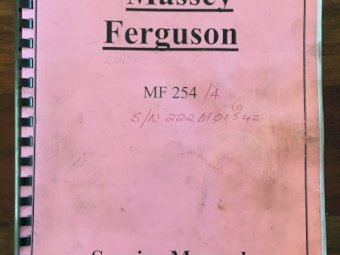 Massey Ferguson 254 tractor and slasher