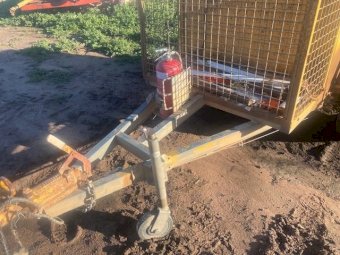 2001 Fuel Trailer With Rego Cages Toolbox and Brakes
