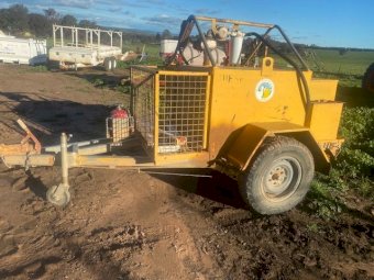 2001 Fuel Trailer With Rego Cages Toolbox and Brakes