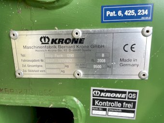 2008 Krone Big Pack 1290 Baler