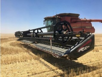 2017 Case 7240 Header with 40ft MacDon Front