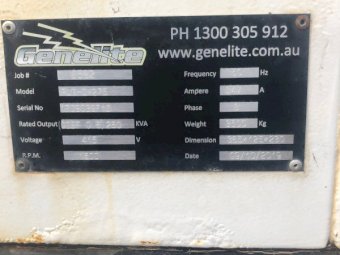 Genelite 275kva 3 Phase Generator