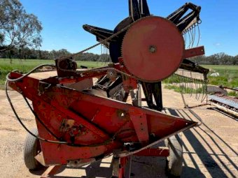 24' Case 810 Front on Trailer