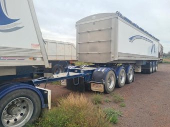 2007 Hamelex White Aluminium B Double Tippers