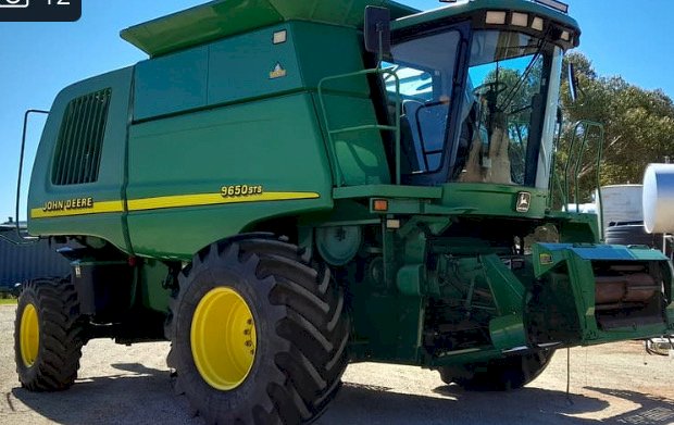 2003 John Deere 9650 STS Header with 936D Draper Front and Trailer