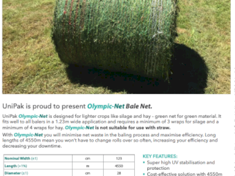 Olympic-Net Bale Net 1.23m x 4550m
