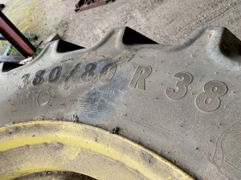Row crop Tractor tyres and rims 380/R38 rear and 12.4 R 28 fronts