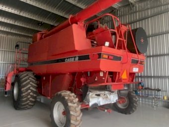 1999 Case IH 2388 Header with 36 ft. 1042 MacDon Front & Trailer