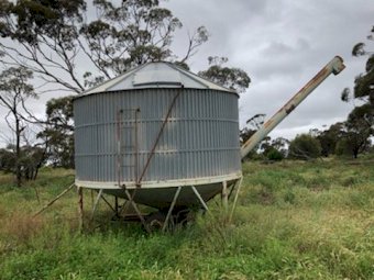 2 x Grain 20 tonne Field Bins with Augers
