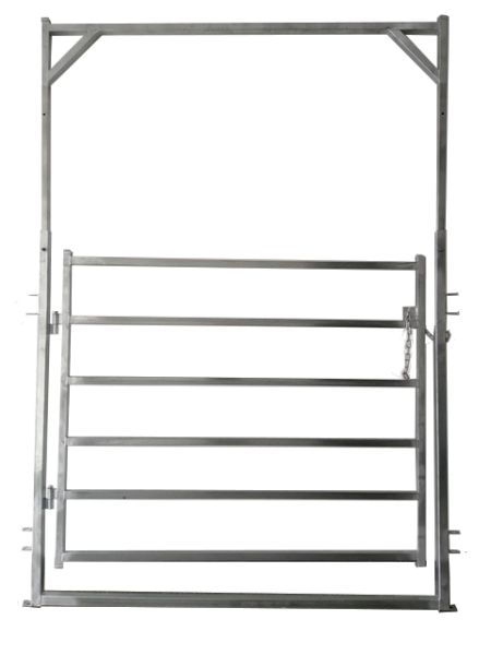 BosAg New ADJUSTABLE CATTLE YARD GATE IN FRAME