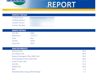 400mt Vetch Hay 600kg+ 8x4x3 Bales (New Season 22/23)