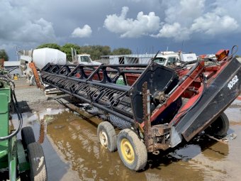 New Holland HW320 with 1052 Front and 18 ft Haybine Mower Front
