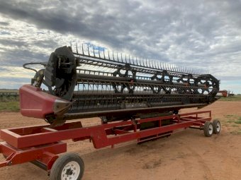 2012 Case IH 2152/D60 Macdon 25ft Rice Front