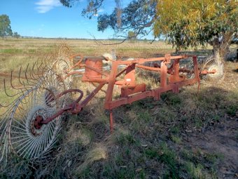 Agris 10 Wheel V Rake