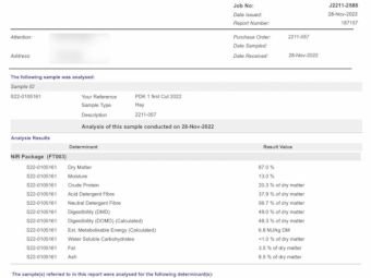 60mt Lucerne Hay 480kg 8x4x3 Bales