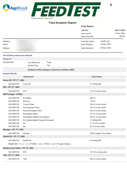 100mt Vetch Hay 650kg 8x4x3 Bales (New Season 22/23)
