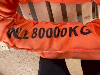 2 x 3m 80 tonne Round Lifting Slings