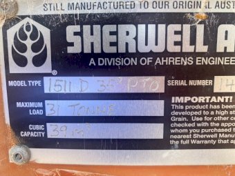 31 tonne Sherwell 1511D Field Bin