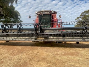 2000 Case IH 2388 Header with 36ft Front with Comb Trailer