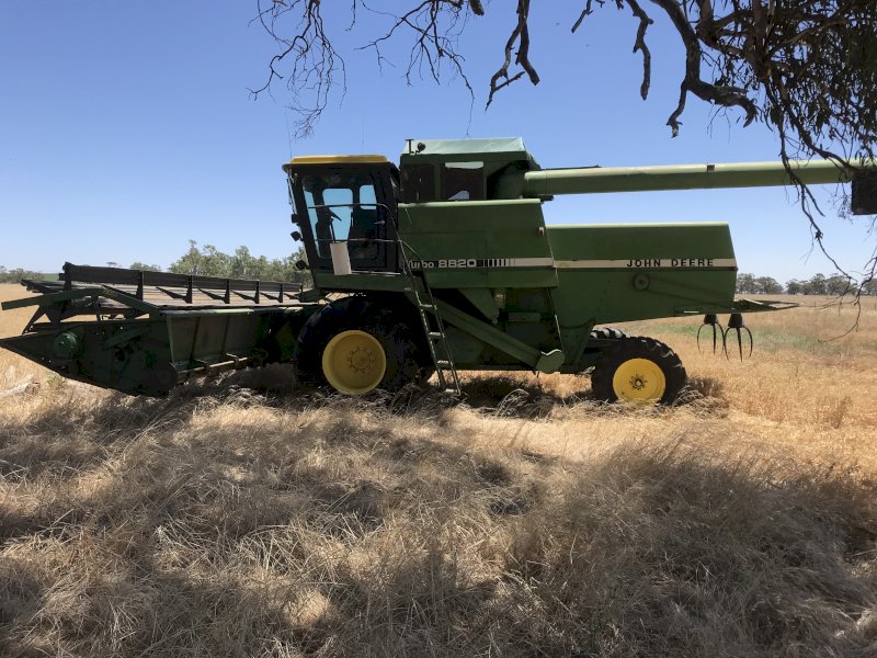 1985 John Deere 8820 Turbo Header with Front and Trailer