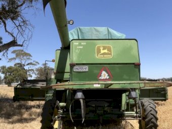 1985 John Deere 8820 Turbo Header with Front and Trailer