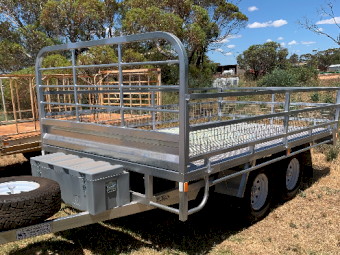 12 x 7 Flat Top Tandem Trailer with Sides - See Crate options