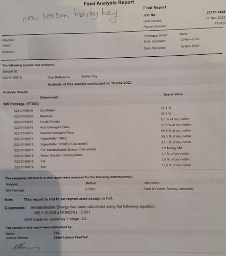 Barley Rye Hay 8x4x3 Bales (New Season 22/23)
