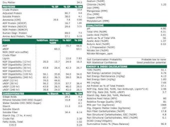 Organic Pasture Silage