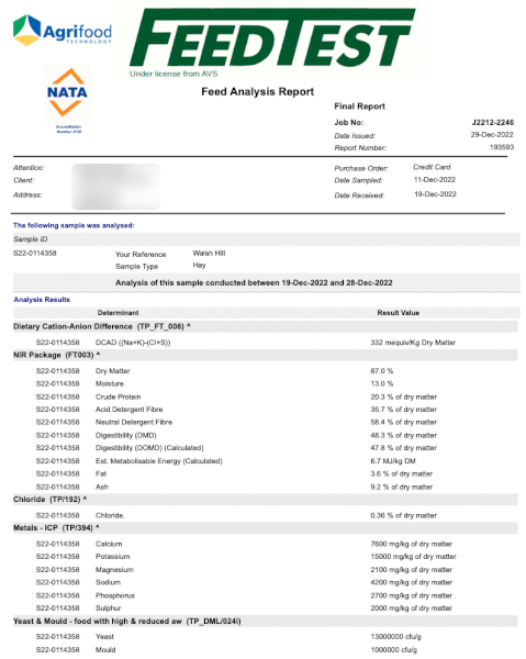 75mt Vetch Hay 600kg 8x4x3 Bales (New Season 22/23)