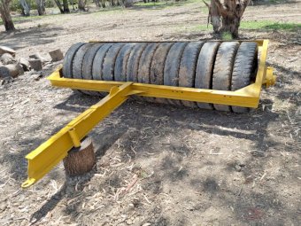 Under Auction - (A212) Custom Made 10Ft Tyre Roller 