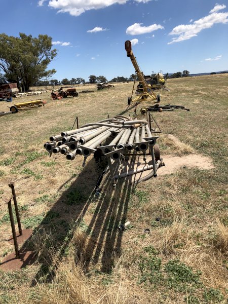 Irrigation Pipe, Pump and Trailer