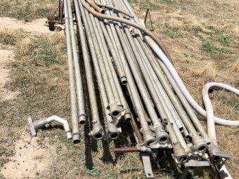 Irrigation Pipe, Pump and Trailer