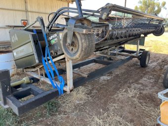 Westward 414 Pickup Front with Transport Trailer
