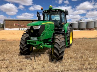 2018 John Deere 6155M 4WD FWA Tractor