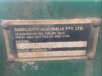 Under Auction - (A216) 2004 Simplicity TQ2 With Small Seeds Box 