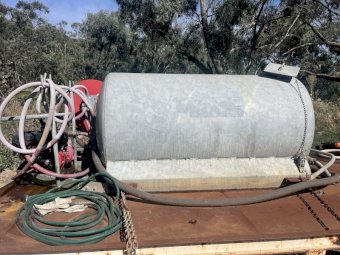 Bedford Tray Truck with Furphy Water Tanker