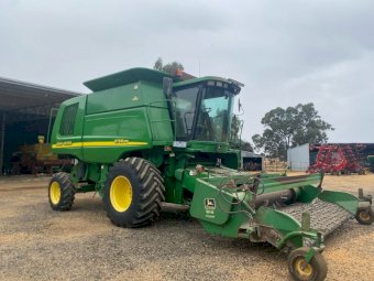 2007 John Deere 9750 STS Header with 936D Draper Front & Trailer
